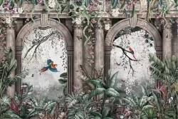 Carte da Parati Tempio tropicale