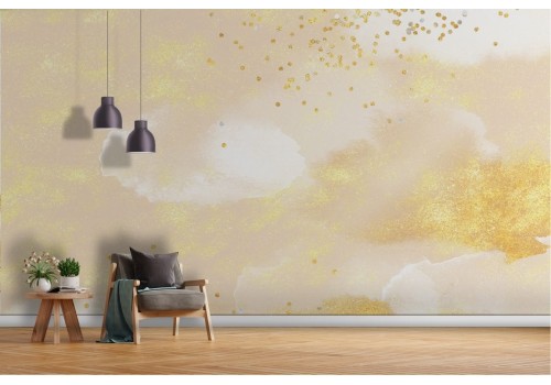 Artistic Wallpaper Golden Clouds