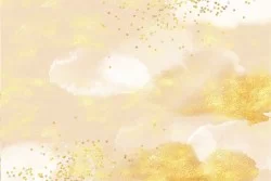 Carte da Parati Astratta nuvole Oro