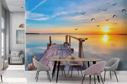 Carta da Parati Mare al Tramonto