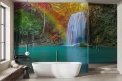 Carta da parati Cascate Tropicali Lago