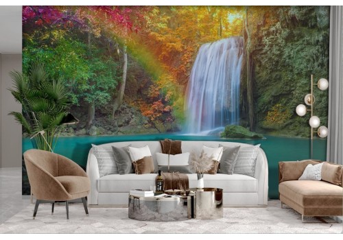 Tropical Waterfalls Lake Wallpaper 2