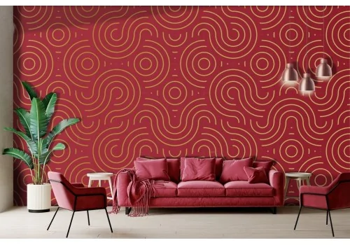 Artistic Wallpaper Stylized Circles -a53