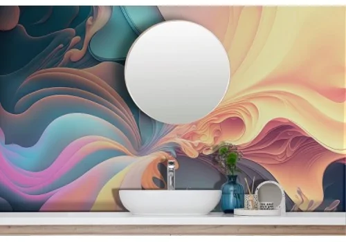 Abstract Colors Waves Wallpaper 2