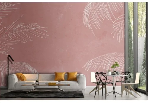 Vintage Floral Plaster Wallpaper 2