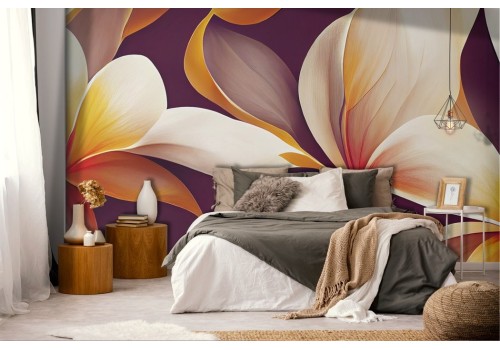 Artistic Painted Flowers Wallpaper 2