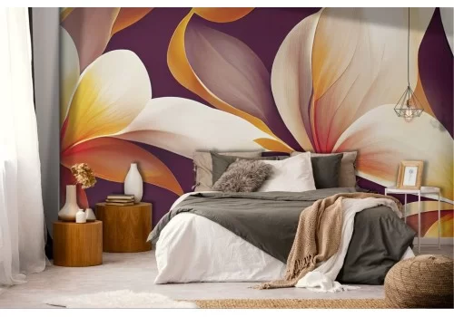 Carta da parati Fiori Artistici Dipinti 2