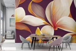 Carta da Parati Fiori Disegnati