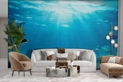 Relaxing Underwater Adhesive Wallpaper