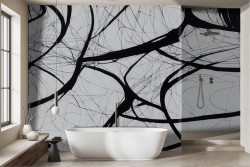 Abstract Neural Dark Wallpaper