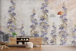 Vintage Floral Adhesive Wallpaper
