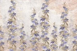 Painted Flowers Wallpaper Plaster