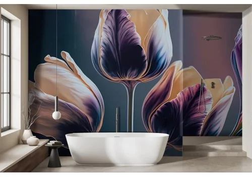 Modern Flowers Wallpaper Design -a73