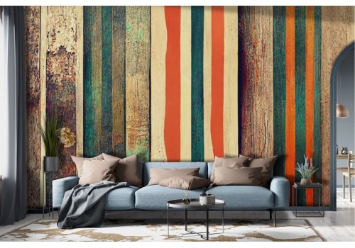 Vintage Artistic Lines Wallpaper