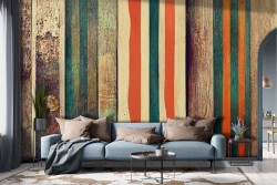 Vintage Artistic Lines Wallpaper