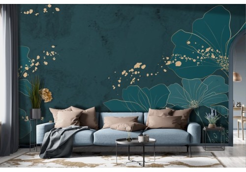 Artistic Stylized Flowers Wallpaper