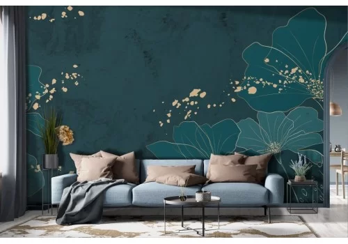 Carta da parati Fiori Stilizzati Artistici