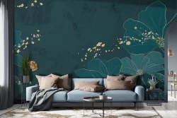 Carta da parati Fiori Stilizzati Artistici