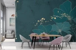 Carta da Parati Fiori Artistici