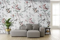 70s Branches Adhesive Wallpaper