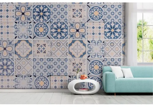 Ischia Vintage Tile Wallpaper -a77