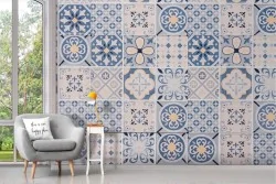 Adhesive Wallpaper Vintage Ischia Tiles