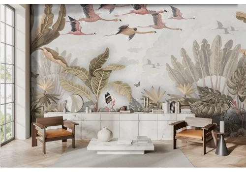 Retro Vintage Painted Wallpaper -a78