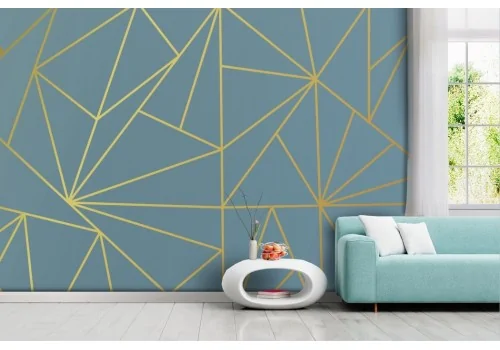 Carta da parati Luxury Geometrica Oro