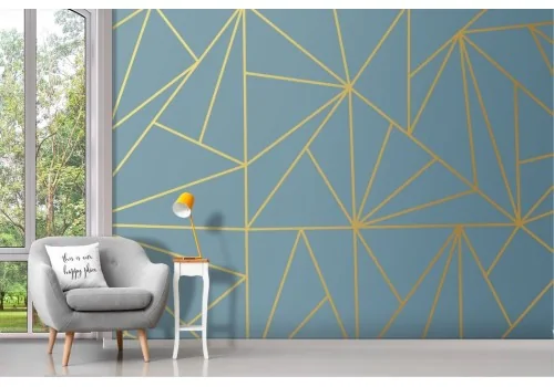 Luxury Geometric Gold Wallpaper 2