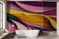 Carta da parati 3D Colorata