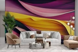 3D Colorful Adhesive Wallpaper