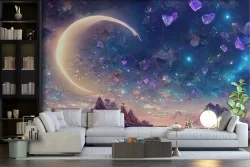 Carta da Parati Fantasy Luna Paesaggio