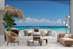 Adhesive Wallpaper Tropical Beach