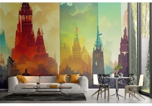 Colorful Abstract City Wallpaper 2