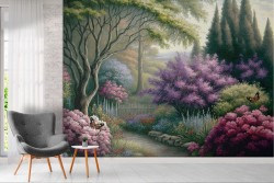 Carta da Parati Bosco Sentiero