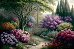 Carte da Parati Bosco Sentiero