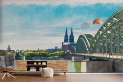 Wallpaper City Paintings and Watercolors