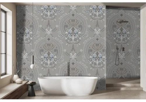 English Vintage Damask Wallpaper -a94