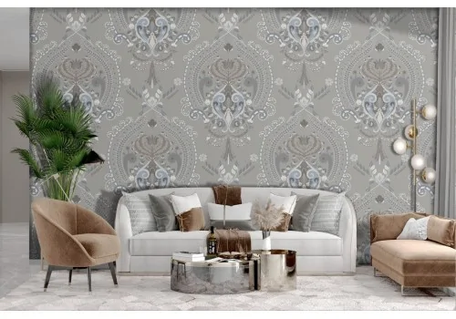 English Vintage Damask Wallpaper 2