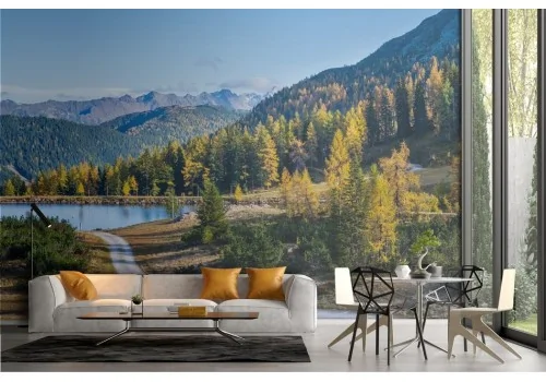 Mountain Landscape with Lake Wallpaper 2