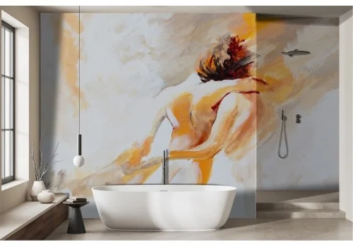 Artistic Painted Wallpaper Watercolor Lovers -a101