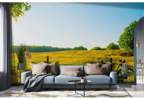 Tuscan Countryside Bike Wallpaper -a103