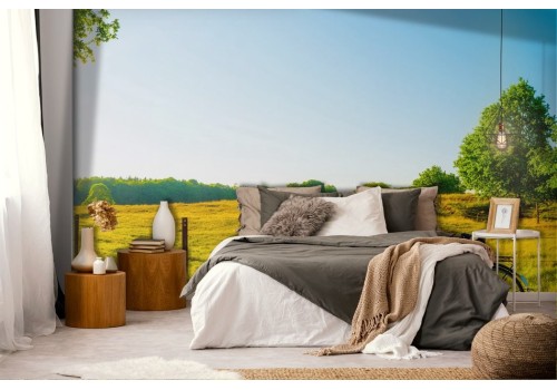 Carta da parati Campagna Toscana Bici 2