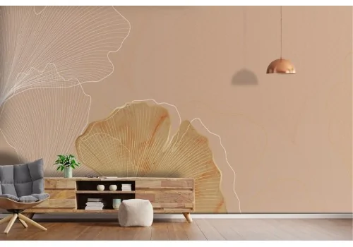 Luxury Gold Leaf Artistic Wallpaper 2