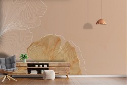 Carta da Parati Adesiva Luxury Foglia Oro Artistica