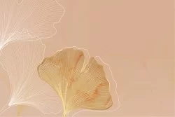 Carte da Parati Lussuosa fiori oro