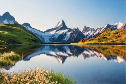 Wallpaper Landscapes and Nature Snow Mountain Meadows and Hills Rivers Waterfalls Lakes