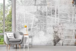 Carta da Parati Adesiva Urbana Intonaco Graffiti Vintage