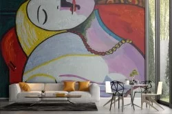 Carta da Parati Adesiva Dipinto Artistico Quadro Astratto