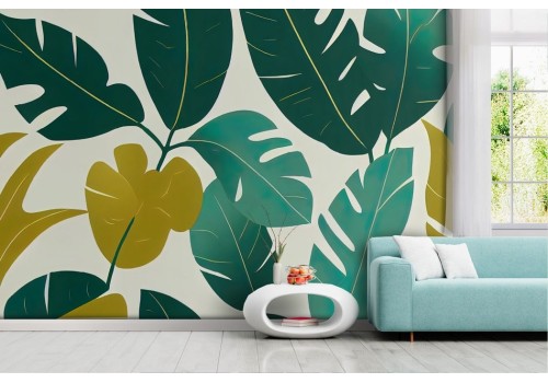 Stylized Leaves Wallpaper